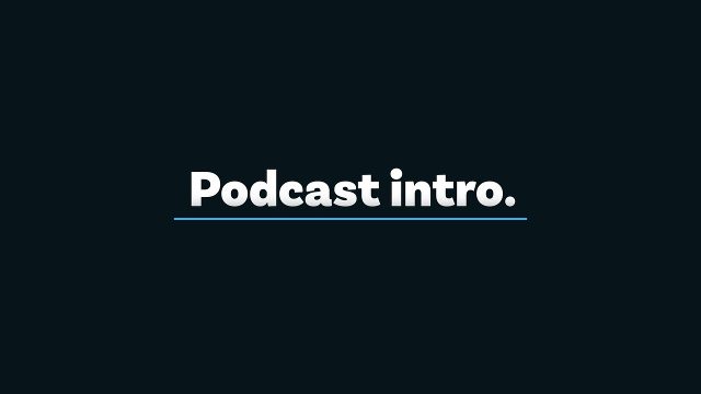 Underlined Headline Podcast Intro Title Animation MOGRT Template