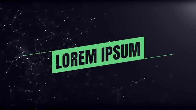 Creative Tilted Green Label Box Headline with Thin Line for Podcast Videos After Effects Template