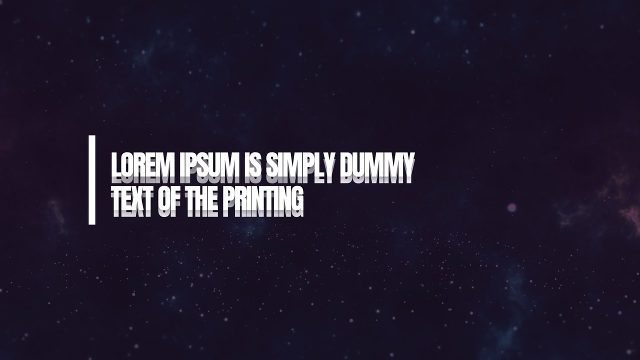 Left Rule Two Line Caps Corporate Text Animation After Effects Template