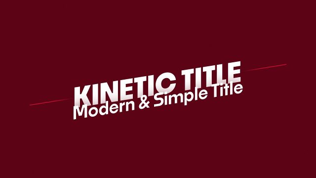 Tilted Bold Kinetic Title featuring Modern Simple Subtitle MOGRT Pack for Premiere Pro