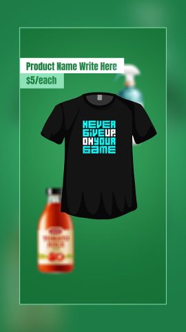 Vertical Black Friday and Cyber Monday Flying Products featuring Price Labels After Effects Template