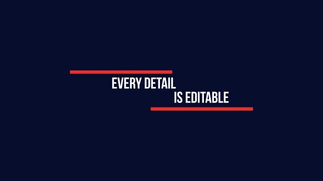 Top and Bottom Red Rule Text Reveal – Free After Effects Template for Social Media Ads