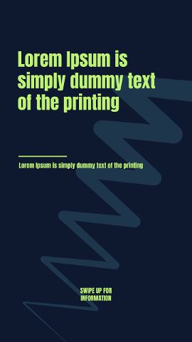 Vertical Zigzag Shape Instagram Story Headline with Swipe Up Text After Effects Template