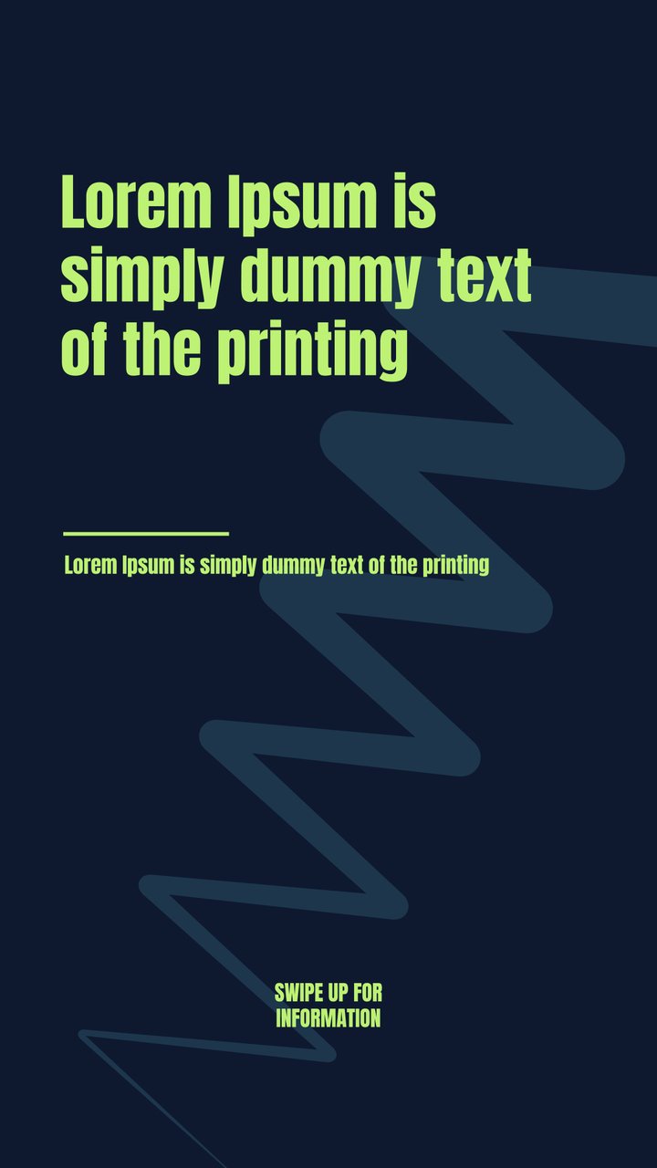 Vertical Zigzag Shape Instagram Story Headline with Swipe Up Text After Effects Template
