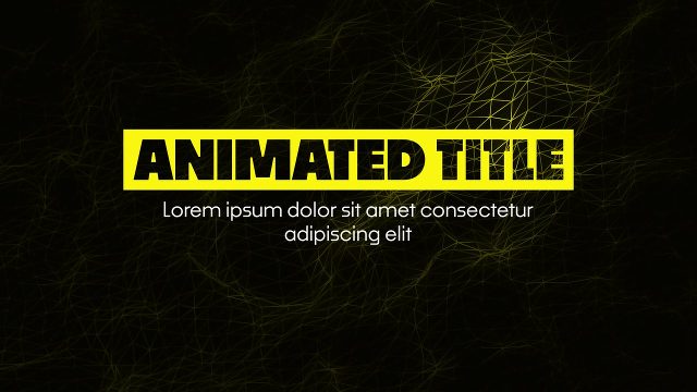 Corporate Yellow Highlight Box Titles with Paragraph for Recap Videos After Effects Project