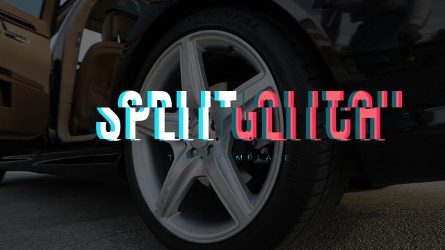 Edgy Glitch Intro for Broadcast with Corporate Titles in Ultra HD