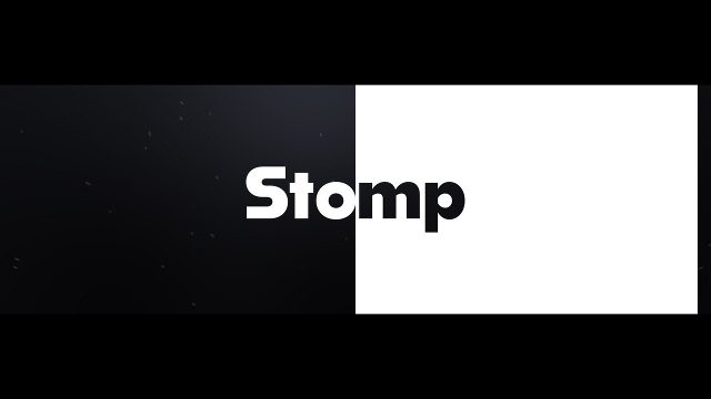 Stomp Promo Text Animation with Spinning Tilted Words Premiere Pro MOGRT