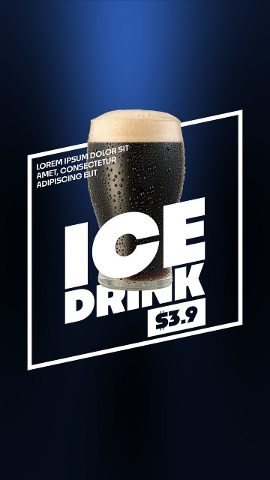 Vertical Product Ad with Slanted Border and Bold Type Premiere Pro MOGRT