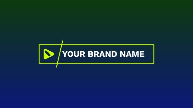 Slash Divided Logo Box Free After Effects Brand Name Logo Reveal Template