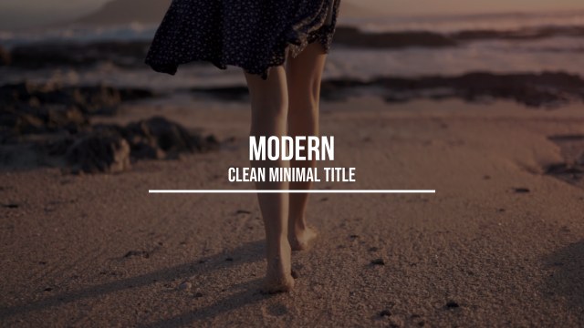 Clean Minimal Title Animation Free Premiere Pro Template for Modern Text