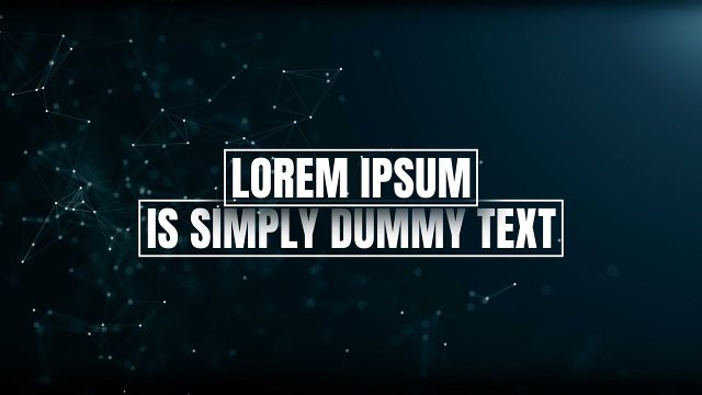 Clean Double Outline Box Text Animation featuring Highlight Strip Wipe for After Effects
