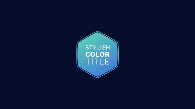 Minimal Gradient Hexagon Title Animation for Instagram Reels – Free After Effects