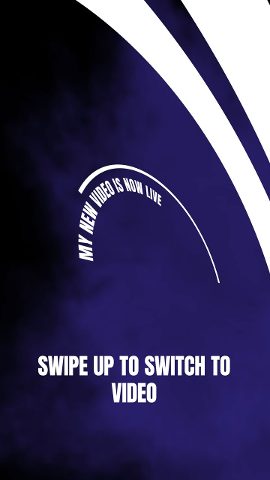 Vertical Swipe Up Instagram Story Text with Curved Arc Title After Effects Template