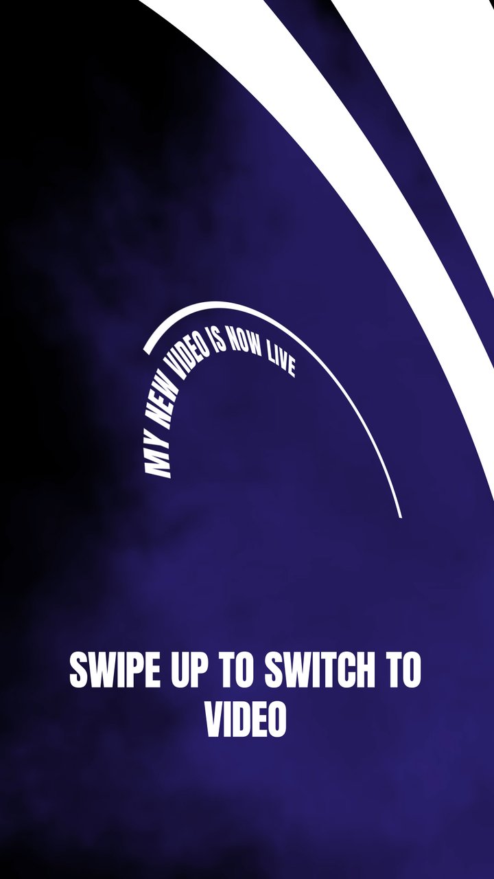 Vertical Swipe Up Instagram Story Text with Curved Arc Title After Effects Template