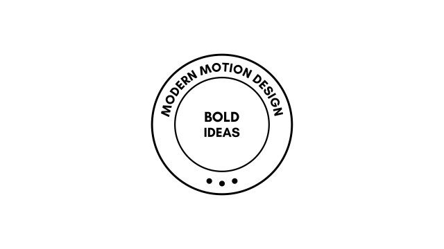 Dotted Arc Badge Typography MOGRT for Video Outros – Free Premiere Pro