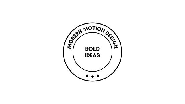 Dotted Arc Badge Typography MOGRT for Video Outros – Free Premiere Pro