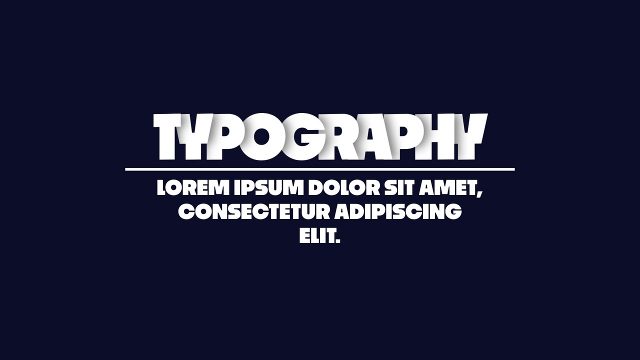 Heavy Headline and Rule Typography Titles with Paragraph for Podcast Videos Premiere Pro Template