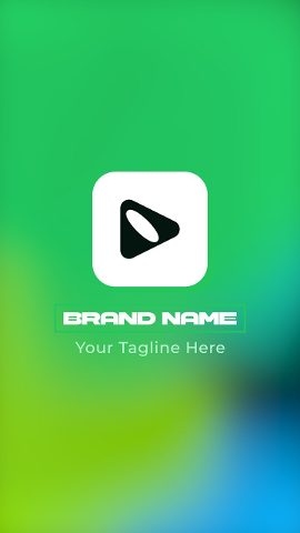 Sleek Vertical Logotype Animation