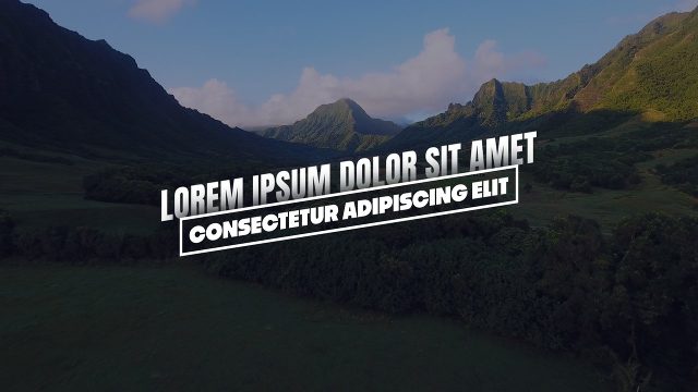 Corporate Opener Animated Text