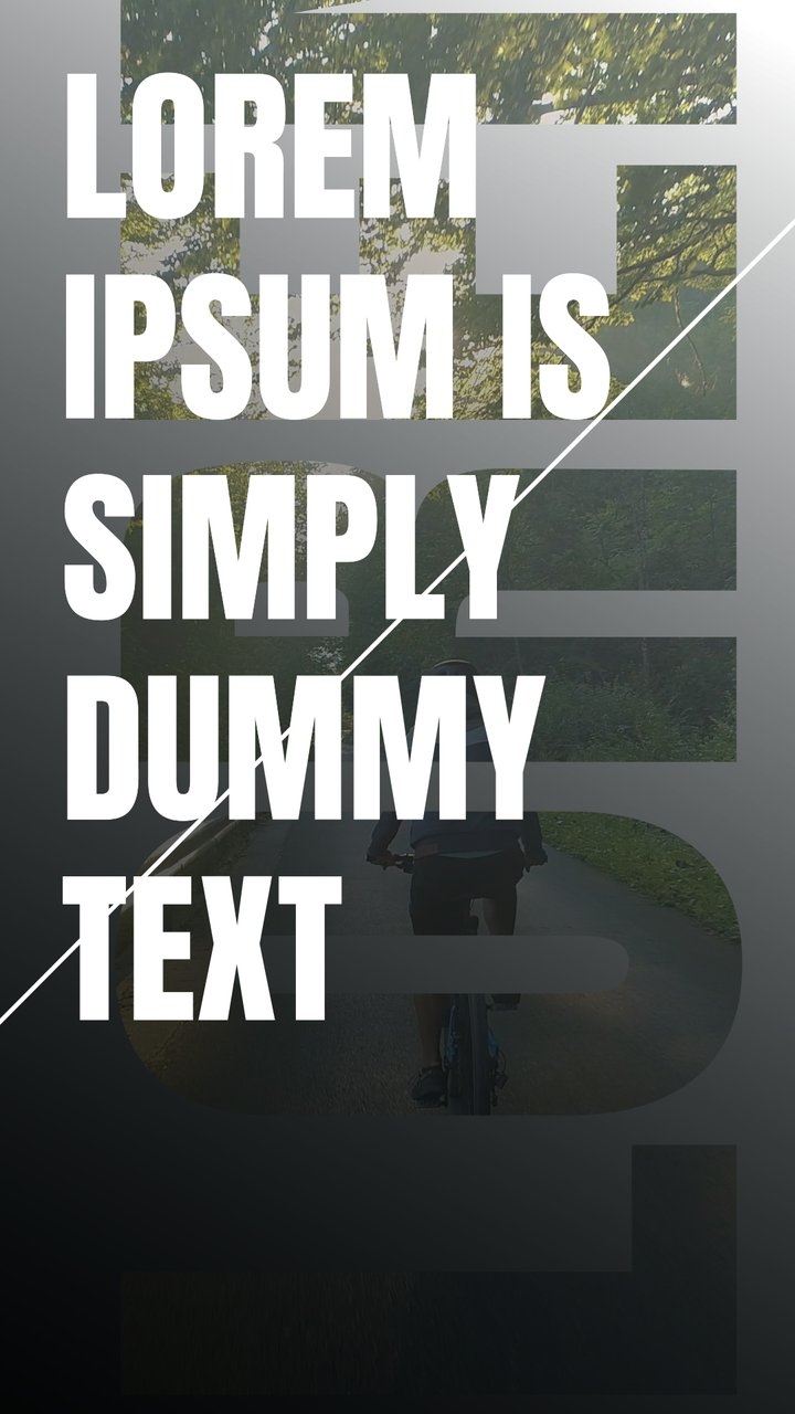 Vertical Caps Quote Instagram Story Text with Hollow Letters After Effects Template