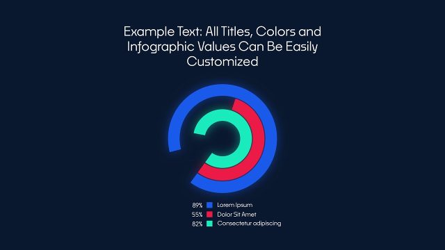 Business Infographic Donut Chart Animations for Marketing Analytics After Effects Templates
