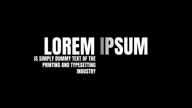 Elegant Fading Letter Headline Animation with Small Paragraph for Movie Trailers After Effects Template Pack