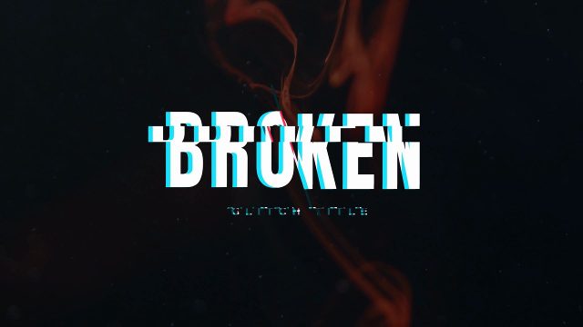 Powerful Glitch Title for Instagram with Distorted Text 4K MOGRT