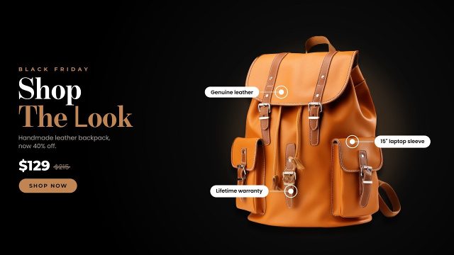 Product Showcase with Feature Hotspots and Discount Price After Effects Template
