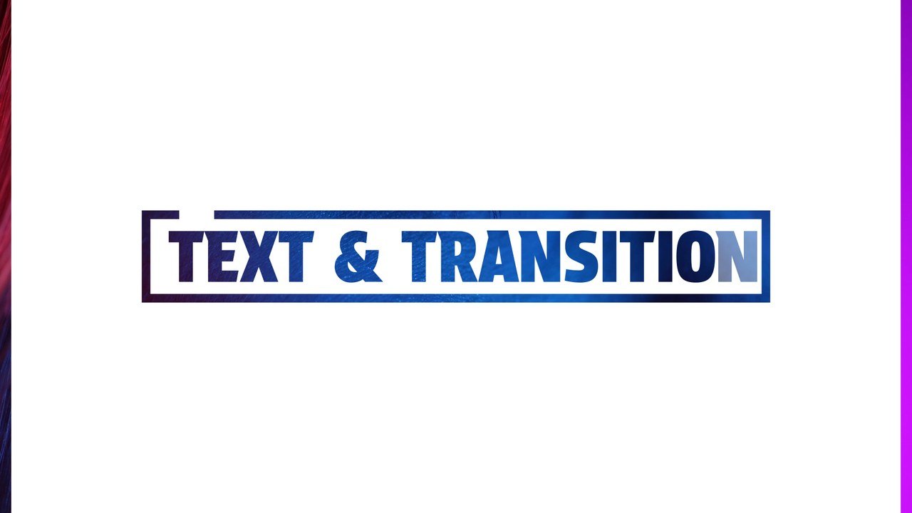 Cutout Phrase Text Transition with Hollow Border and Slit After Effects Template