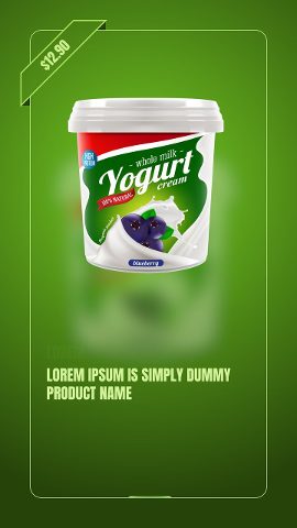 Vertical Black Friday Product Frame Promo Stories with Corner Price Ribbon After Effects Template