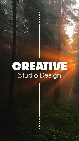 Vertical Calm Title Animations with Thin Upright Divider After Effects Template