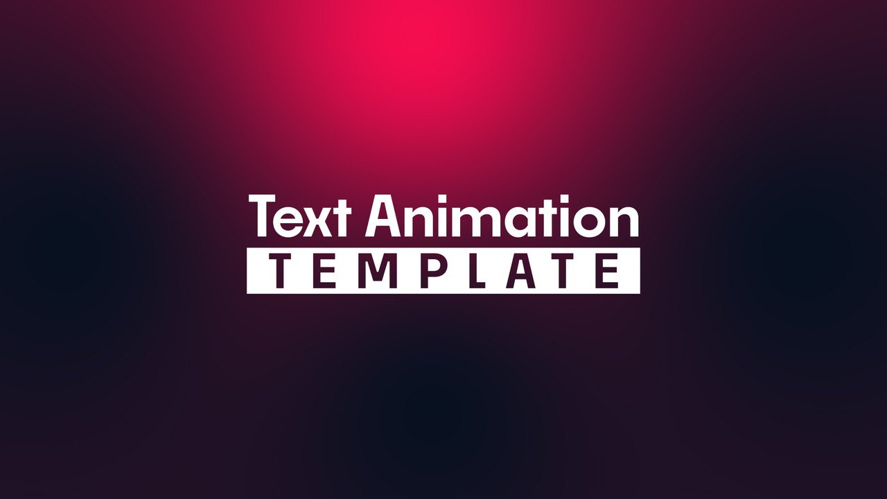 Sentence Heading Animation over Spaced Plate After Effects Template