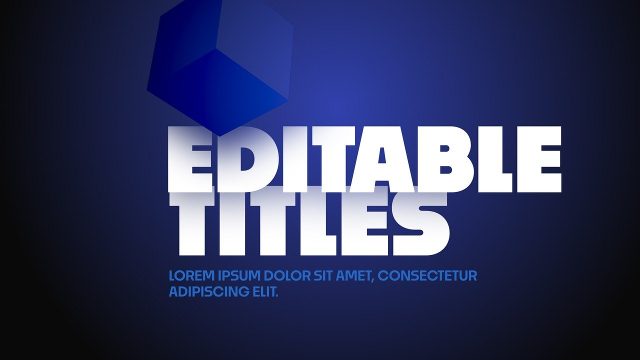 Huge Two Words 3D Block Heading Typography Premiere Pro MOGRT
