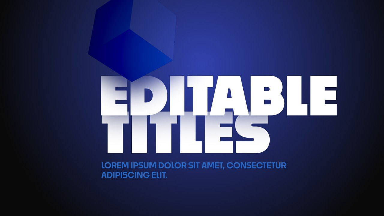 Huge Two Words 3D Block Heading Typography Premiere Pro MOGRT
