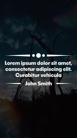 Vertical Saying Quote Template with Flourish Divider and Credit Premiere Pro MOGRT