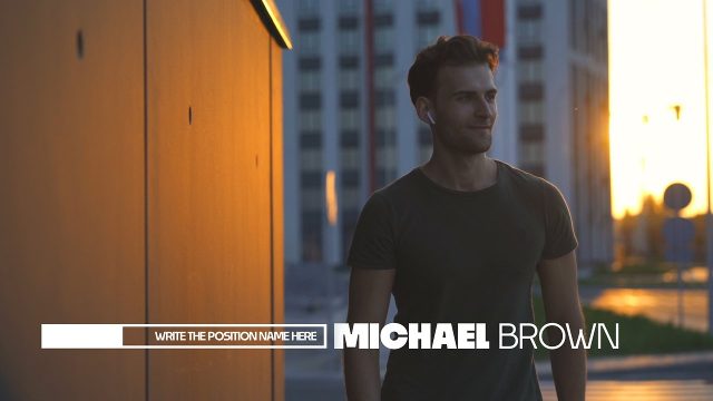 Contemporary Social Media Lower Thirds After Effects Project