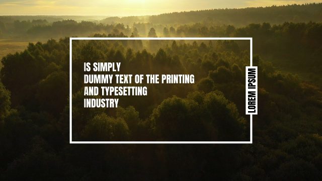 White Label Morphing into Outline Frame Paragraph Corporate Title Animation After Effects Template