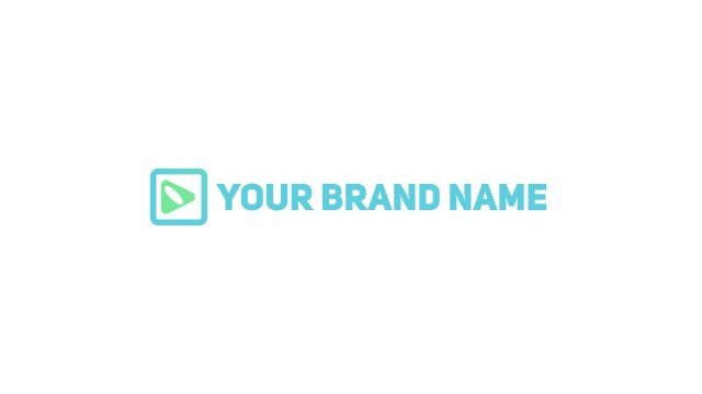 Company Aqua Outline Logo Sting – Free Premiere Pro Template
