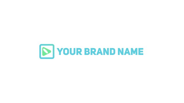 Company Aqua Outline Logo Sting – Free Premiere Pro Template