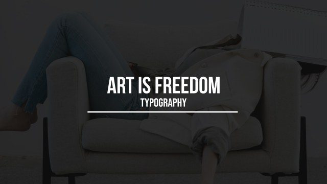 Artistic Text Animation Free After Effects Template with Abstract Typography Motion