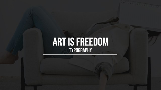 Artistic Text Animation Free After Effects Template with Abstract Typography Motion