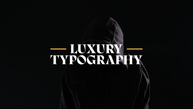 Thriller Animated Title with Golden Side Lines and Classic Serif Premiere Pro MOGRT