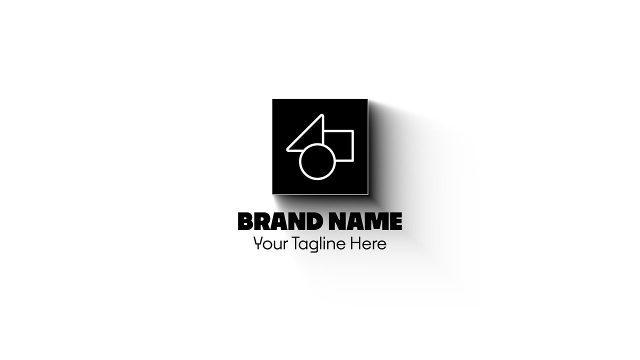 Corporate Logo Animations with Dark Cube Shadow Project for After Effects