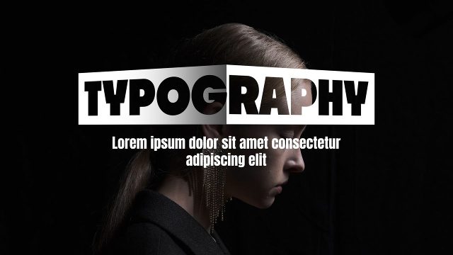 Notched Frame Titles and Text Typography Effect Premiere Pro MOGRT Templates