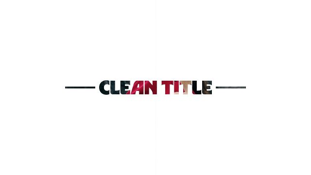 Animated Corporate Minimal Caption Titles Between Lines MOGRT for Premiere Pro