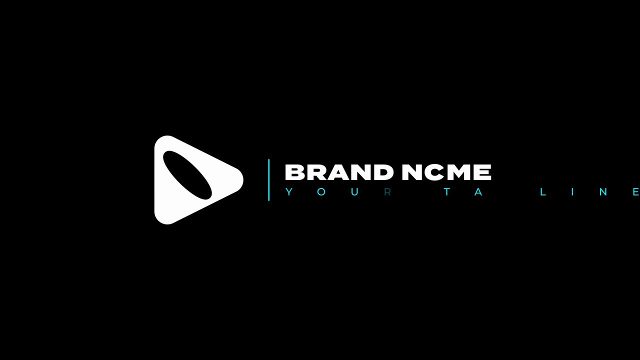 Wide Lockup Glitch Logo Reveal with Slogan Premiere Pro MOGRT