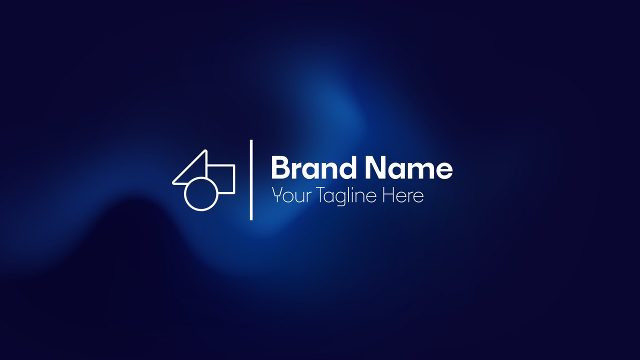 Soft Glow Background Split Name Logo Premiere Pro MOGRT