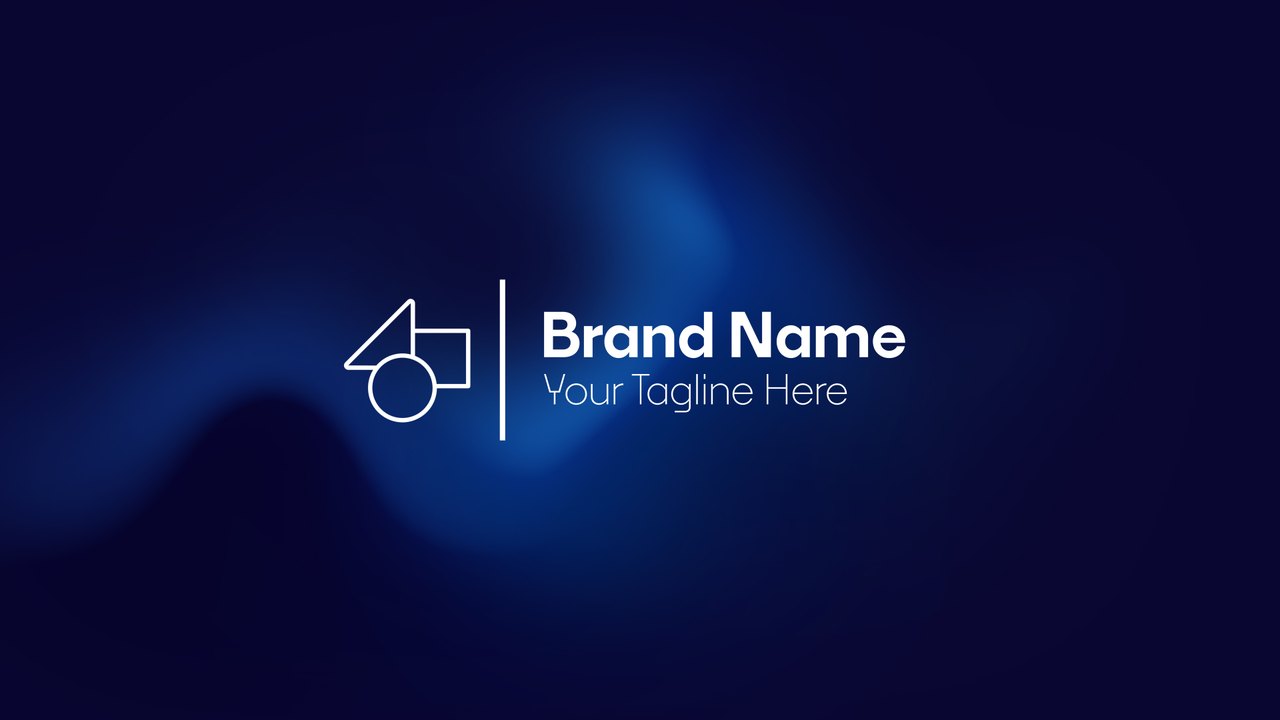 Soft Glow Background Split Name Logo Premiere Pro MOGRT