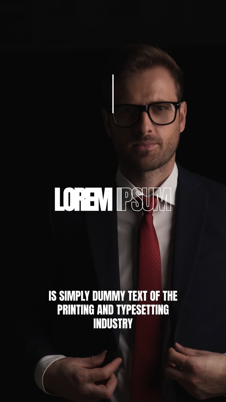 Vertical Frame Opening Corporate Story Titles featuring Paragraph After Effects Template