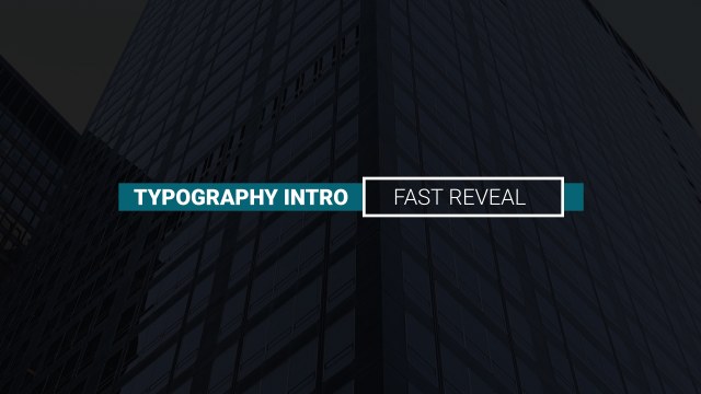 Stylish Typography Intro Free Premiere Pro Template
